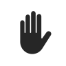 Minimal flat glove icon
