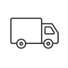 Simple delivery truck icon