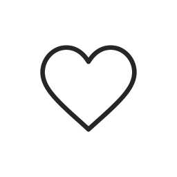 Clean line heart-and-hand icon