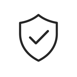 Minimal shield check icon