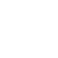 White discount-percent badge icon on pure black background