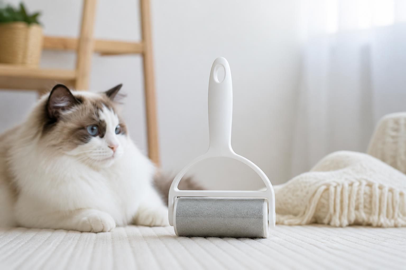 The pet product is photographed in a tidy