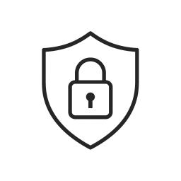 Minimal shield with a lock