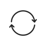 Clean circular arrow icon