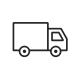 Simple delivery truck icon